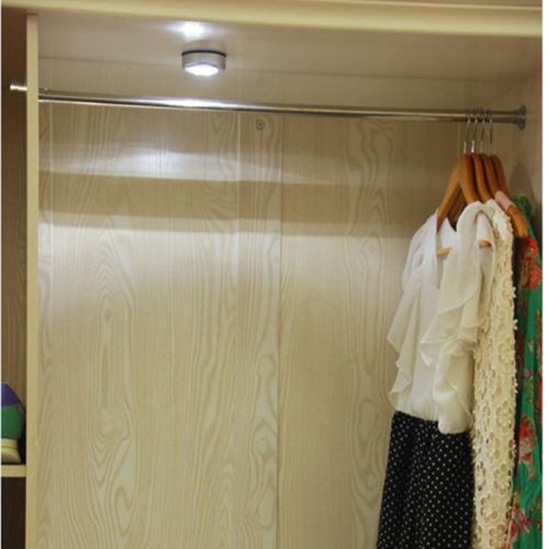 10PCS 3 LED Touch Push On/Off Light Self-Stick on Click Battery Operated Lights