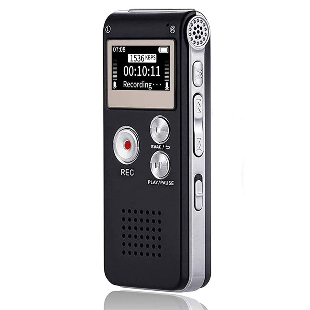 Lecture Digital Voice Recorder Dictaphone Audio MP3 Sound Mini Spy Recorder Mic