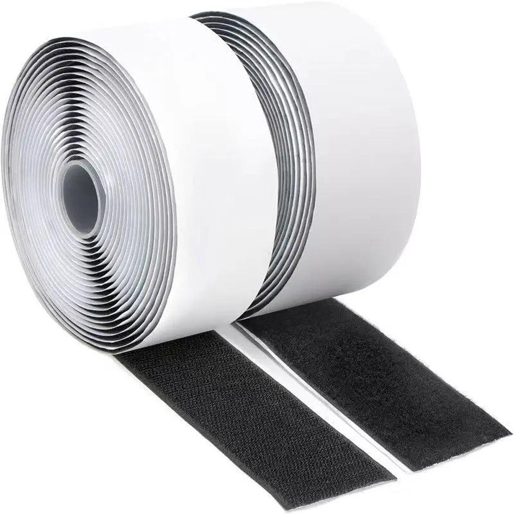 16.5FT Hook Loop Self Adhesive Fastener Tape Heavy Duty Double Sided Sticky Tape