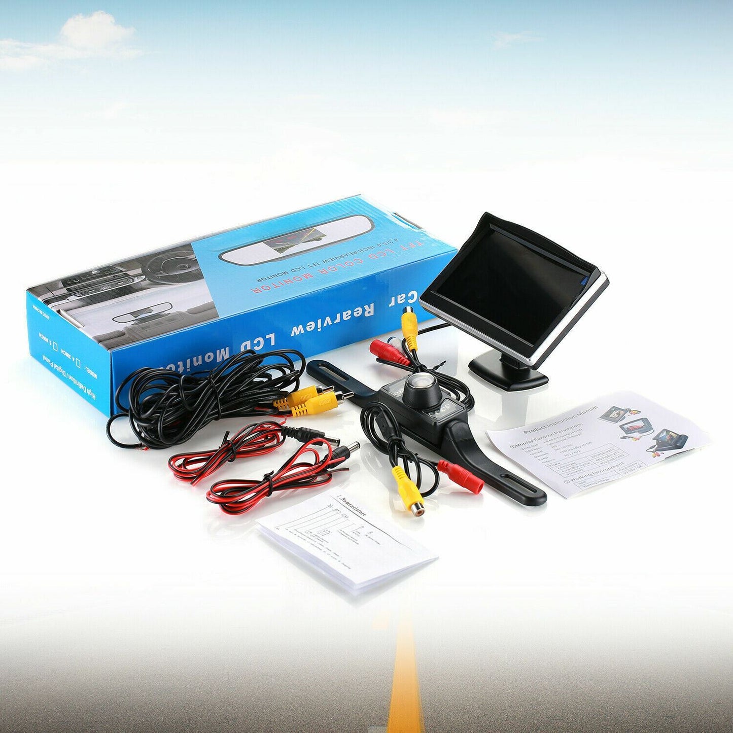 Backup Camera Wireless Car Rear View HD Parking System Night Vision + 5" Monitor