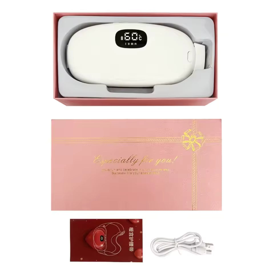 Smart Heating Belt for Period Cramps, Back & Abdominal Pain Relief