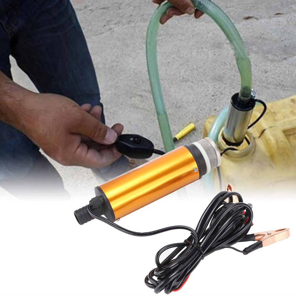 12V Mini Refueling Submersible Diesel Electric Fuel Water Oil Transfer Drum Pump