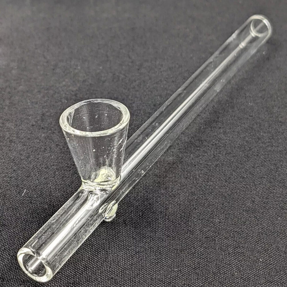5.75" Clear Glass Tobacco Herb Smoking Steamroller Style Mini Hitter Hand Pipe