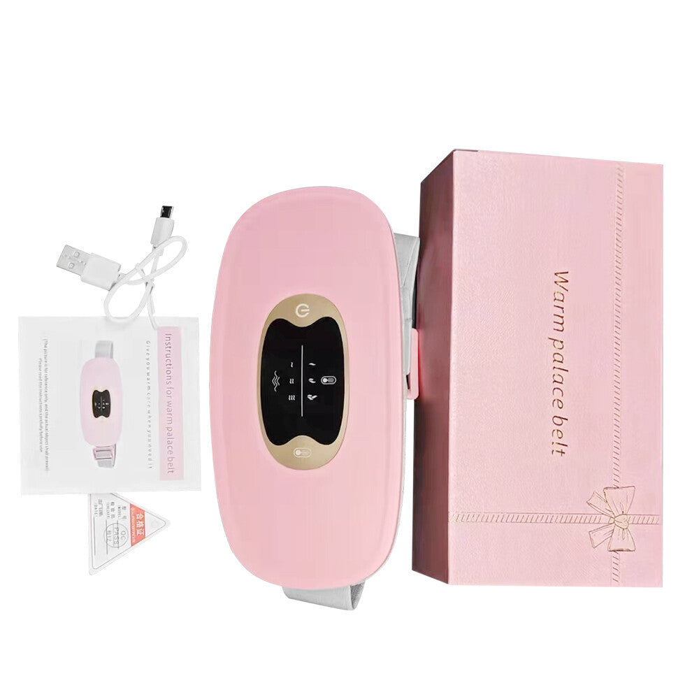 Electric Heating Menstrual Vibration Pad Belt for Period Pain Relief Cramps US