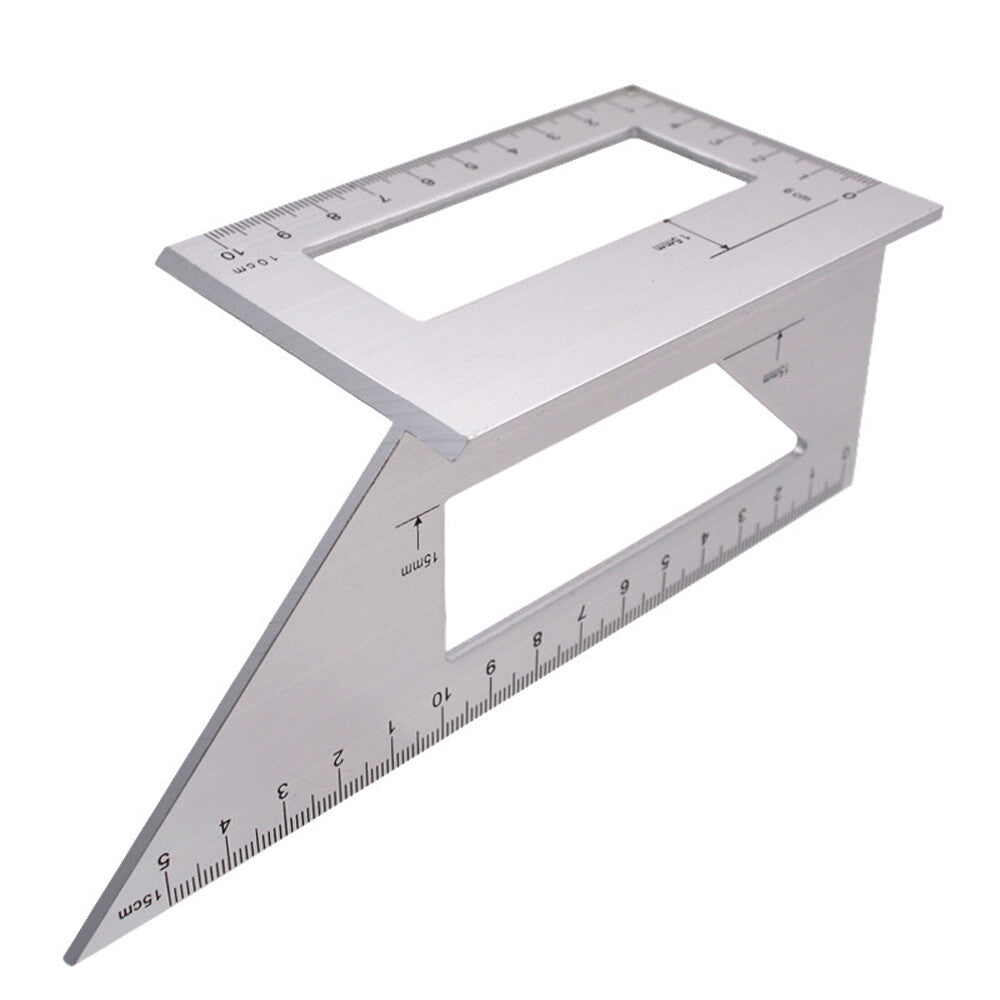 45/90 Degree Gauge Right Angle Ruler Measuring Woodworking Measuring Protractor