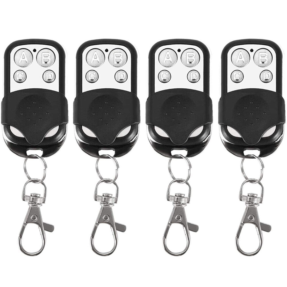 4X Universal Electric Cloning Remote Control Key Fob 433Mhz for Gate Garage Door