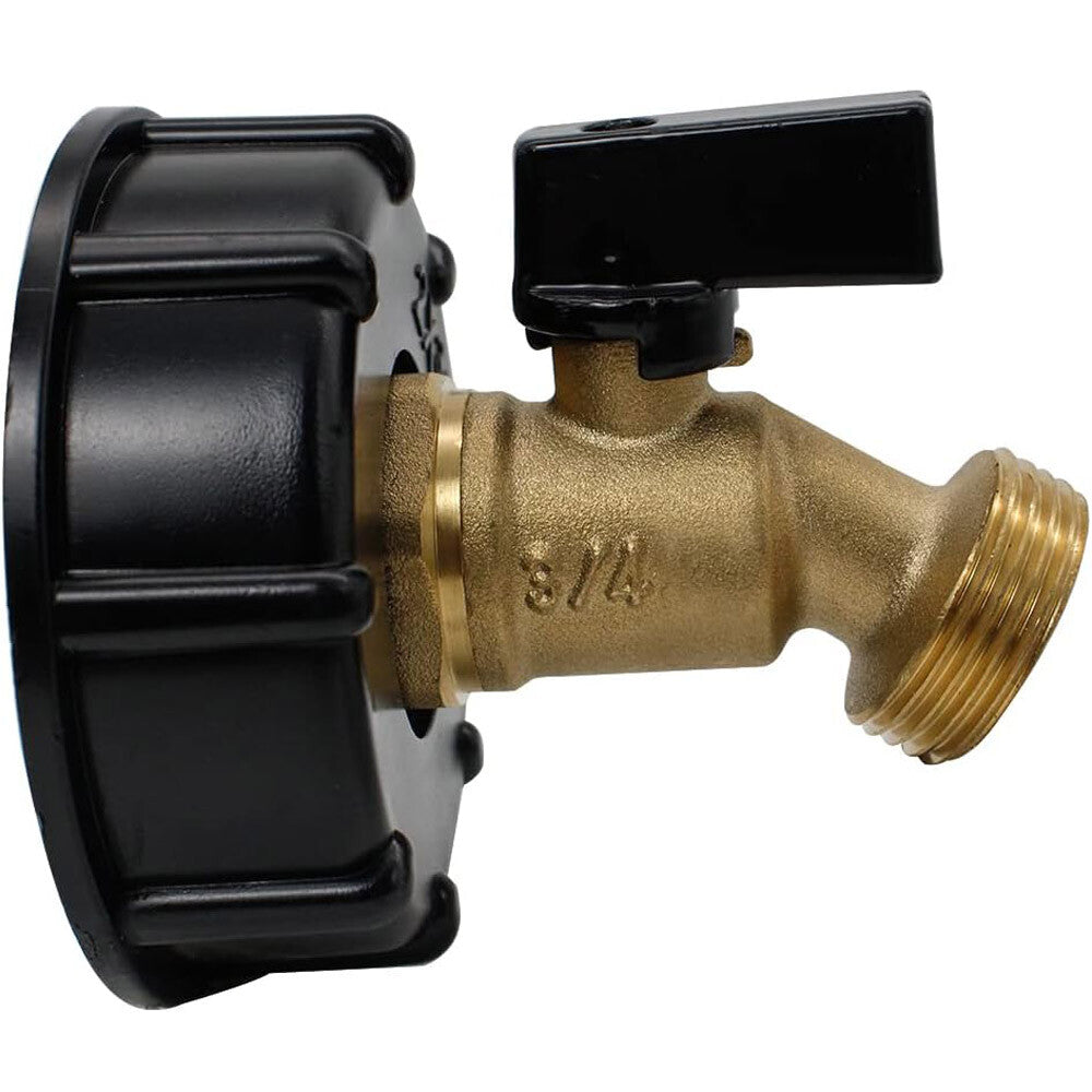 275-330 Gallon IBC Tote Water Tank Adapter 2" Brass Fittings Valve Connector US