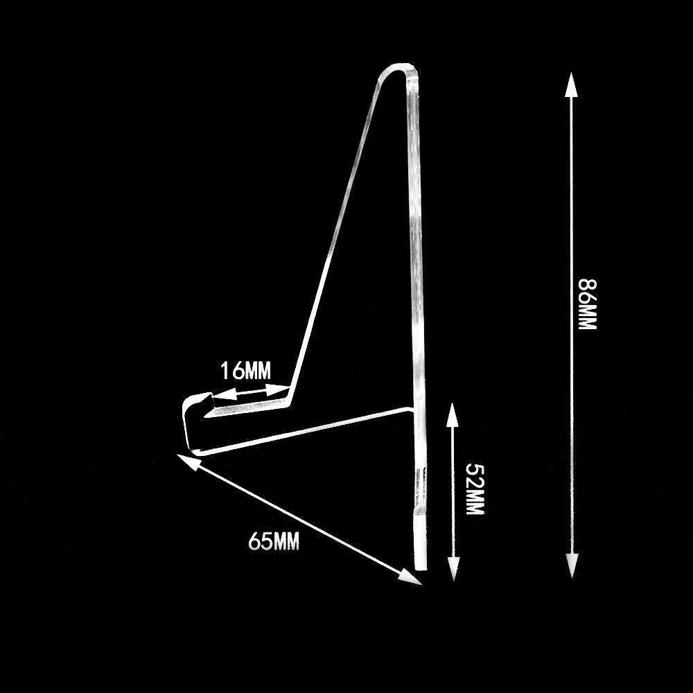 10-50PCS Clear Acrylic Trading Card Stands for Coins Sports Cards Display Holder