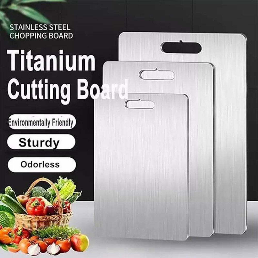 Titanium Coating Cutting Board Double-Sided Kitchen Tool Camping Size S / M / L