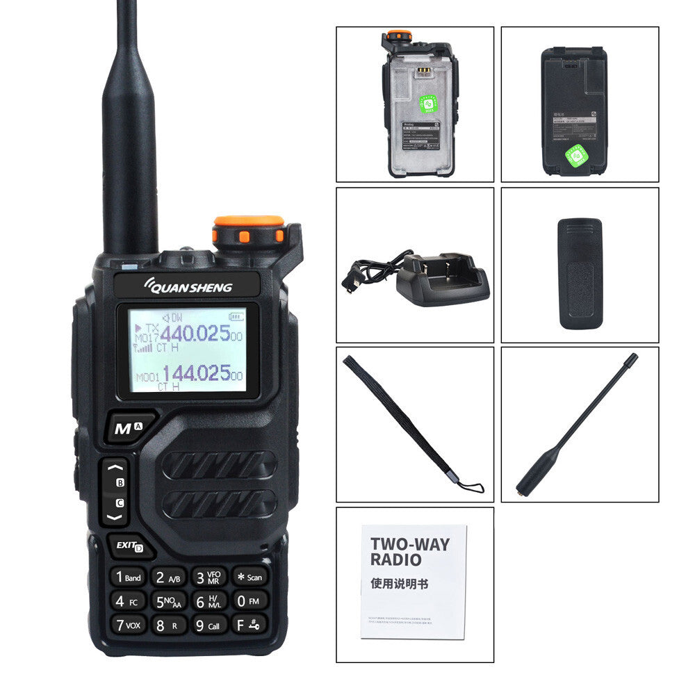 Quansheng UV K5 Walkie Talkie Encrypt 50-599Mhz DTMF Repeater USB C HAM Radio US