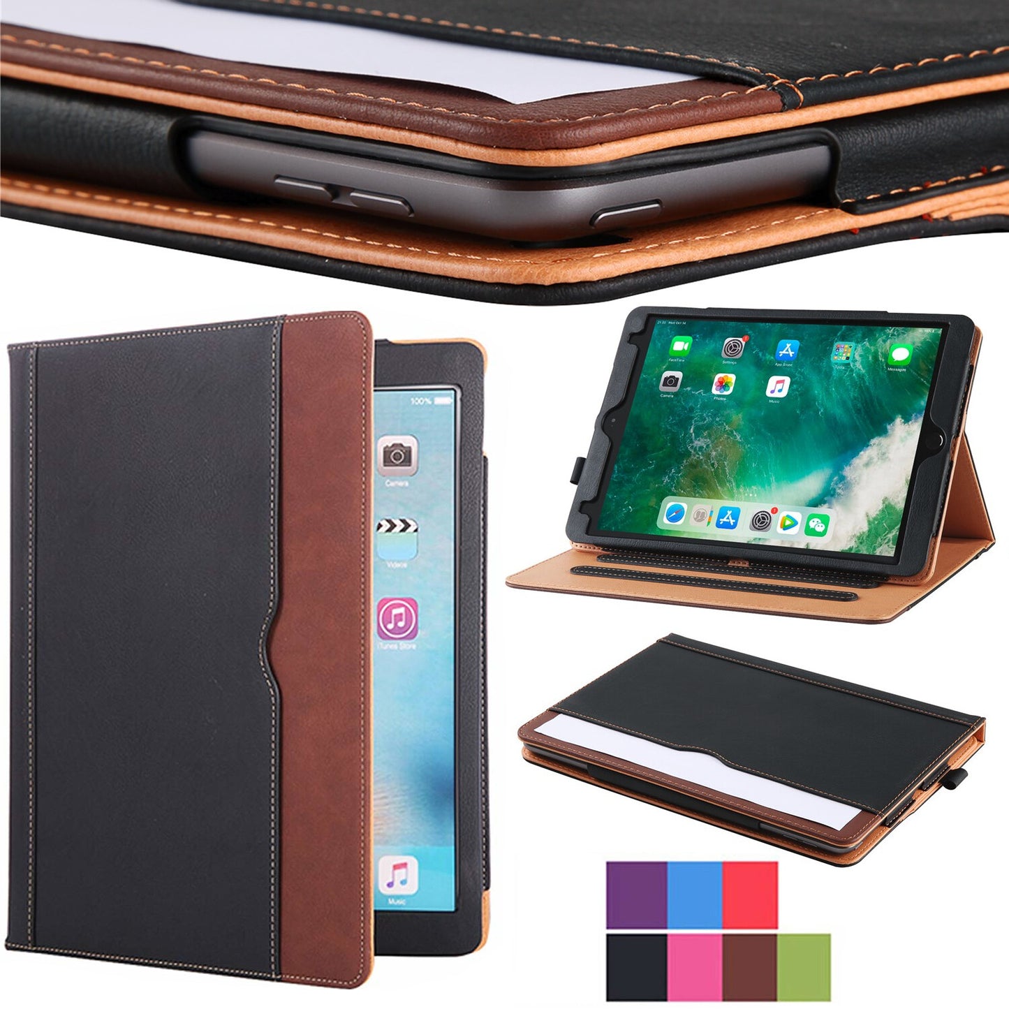 Ipad 10.2 Case 8Th Generation 202 Soft Leather Smart Cover Sleep Wake for Apple