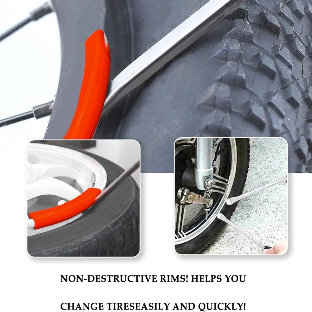 Herramienta Profesional Para Cambiar Neumáticos De Motocicleta Cuchara De Neumáticos De Acero Palanca Kit De Herramientas De Hierro