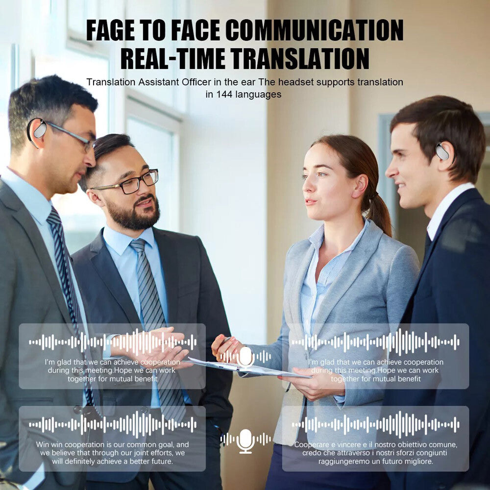 3-In-1 Smart Voice Translation Earbuds 150+ Languages Real Time Translator US