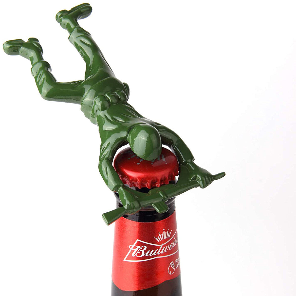Green Soldier Army Man Bottle Opener Metal Hard Bartender Funny Gift US Premium
