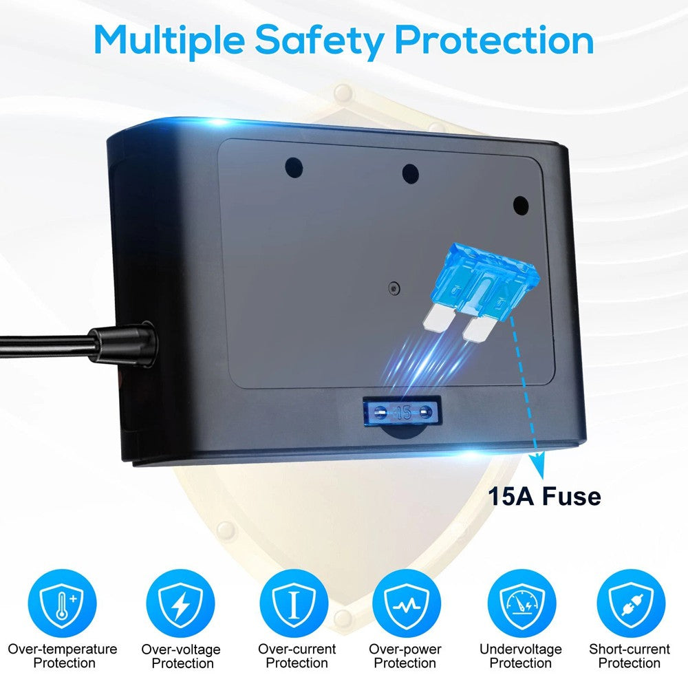 Quick Charge 3-Way Car Cigarette Lighter Socket Splitter 7 in 1 Power Adapter US