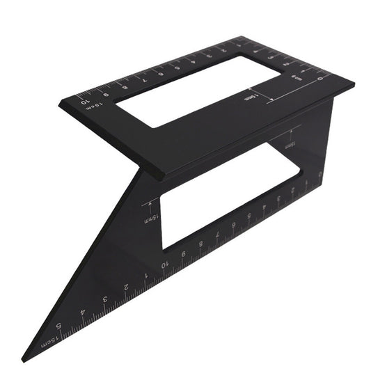 45/90 Degree Gauge Right Angle Ruler Measuring Woodworking Measuring Protractor