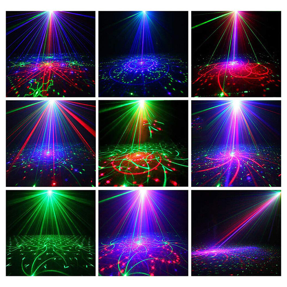 480Patterns Laser Projector Stage Light LED RGB DJ Disco KTV Show Party Lighting