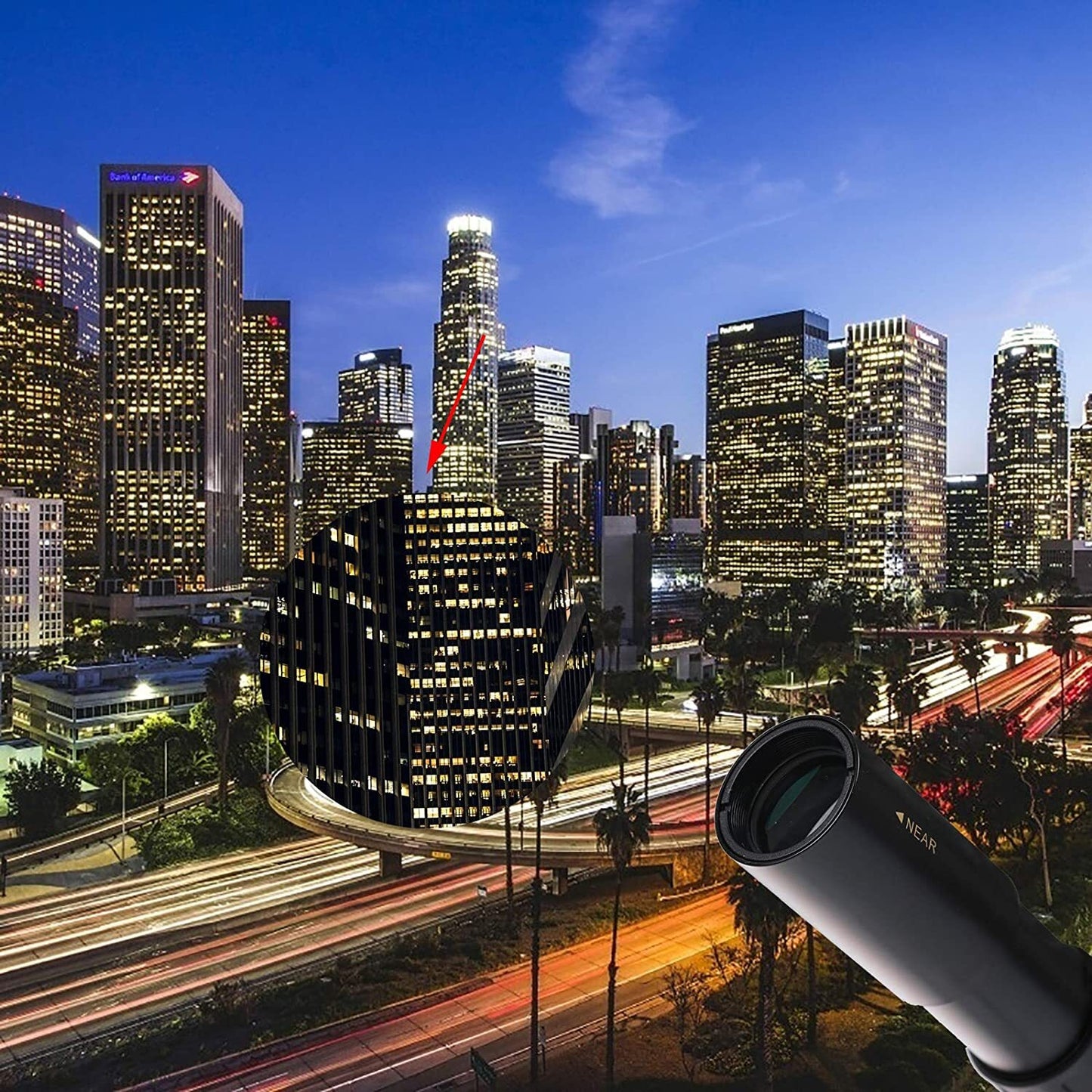 Day/Night Military Telescope 10-300X40Mm Zoom HD Monocular Mobile Telescope US