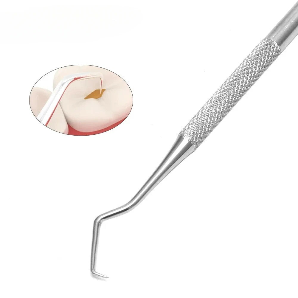 12PCS Dental Probe #5 Explorer Double Ended Denture German Grade Instruments US