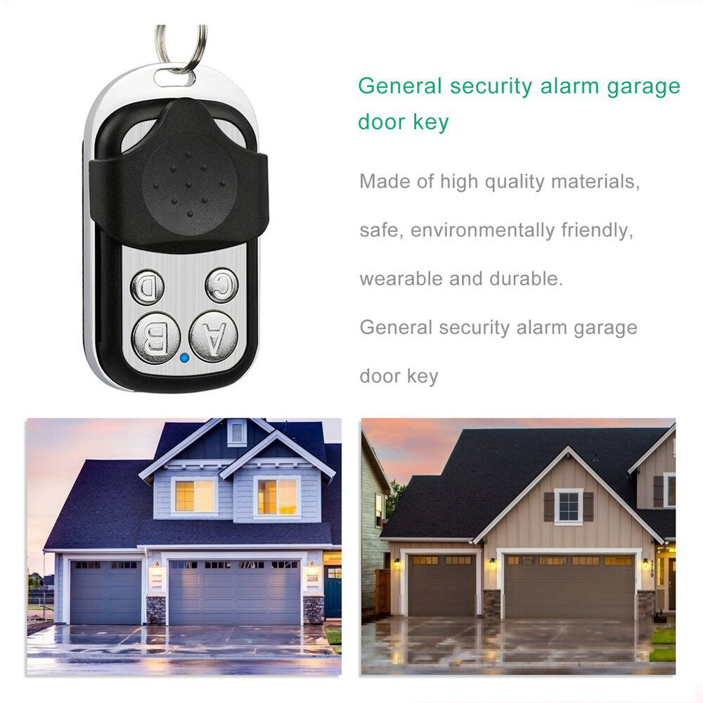 4X Universal Electric Cloning Remote Control Key Fob 433Mhz for Gate Garage Door
