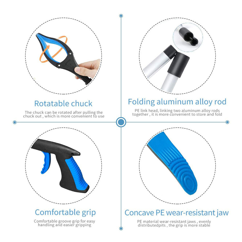 Heavy Duty Grabber Tool Industrial Pick up Stick Hand Grip Reach Trash Reacher