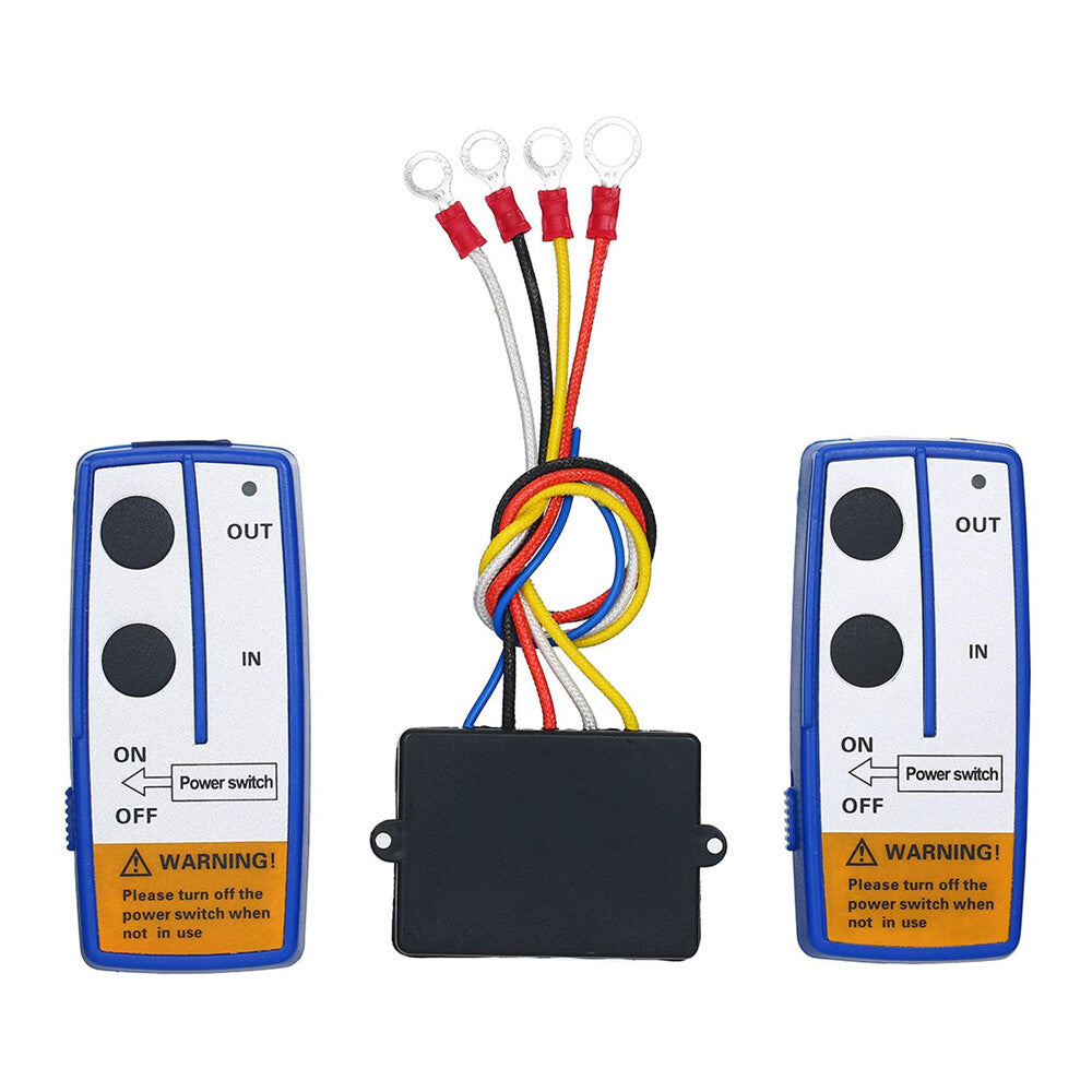 Wireless Winch Remote Control Kit 12V Receiver 150Ft Twin Switch Handset Easy US