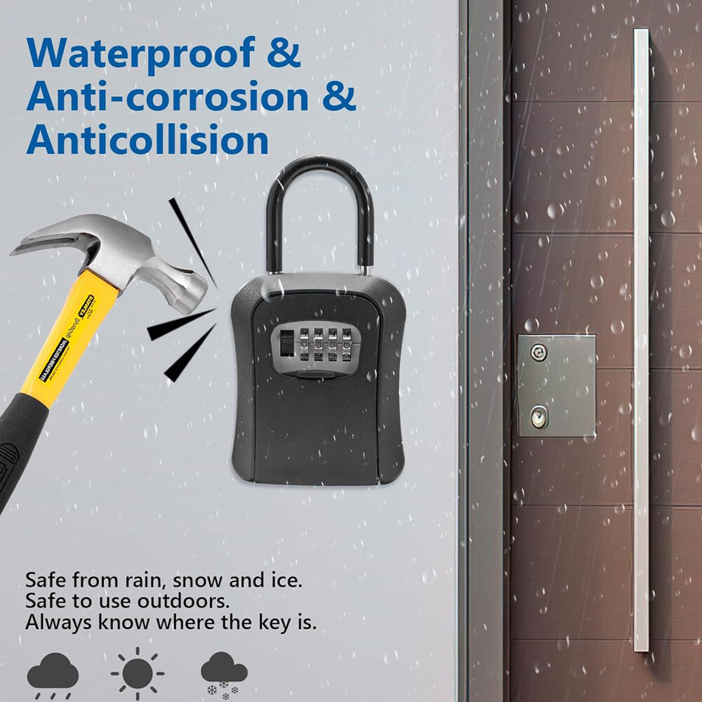 Lockbox Key Lock Box for Outside-Combin