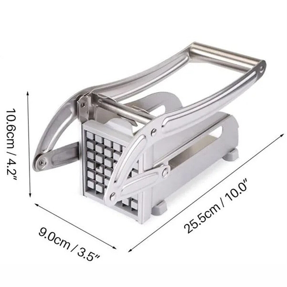 Stainless Steel Potato French Fry Cutter Vegetable Food Chopper Slicer 2 Blades
