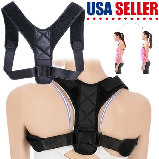 Posture Corrector Adjustable Back Brace Shoulder Support Clavicle Belt Men Women