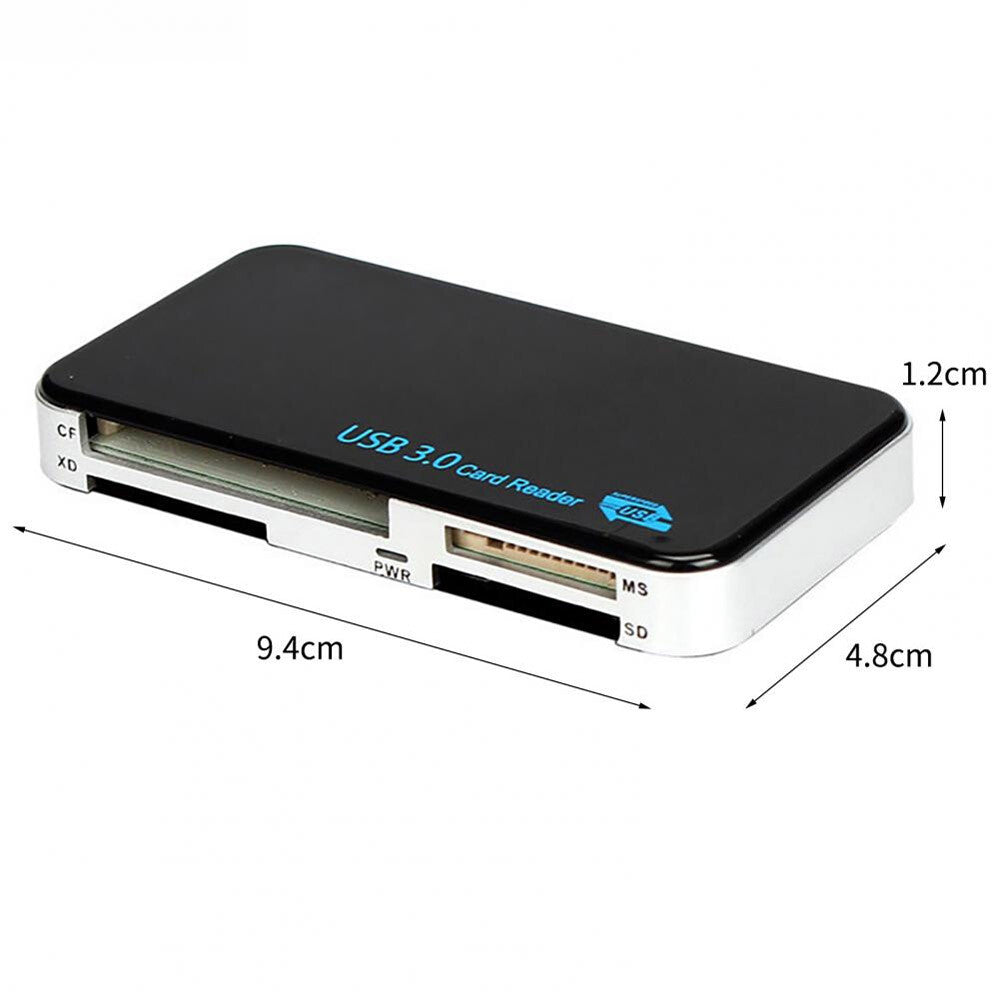 USB 3.0 Memory Card Reader Adapter 5GBPS Fit Cf/Tf/Sd/Micro SD/XD/M2/MS Card Lot