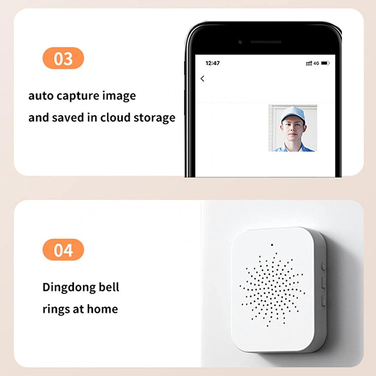 Smart Wireless Wifi Video Doorbell Night Vision Camera Door Bell Ring Intercom