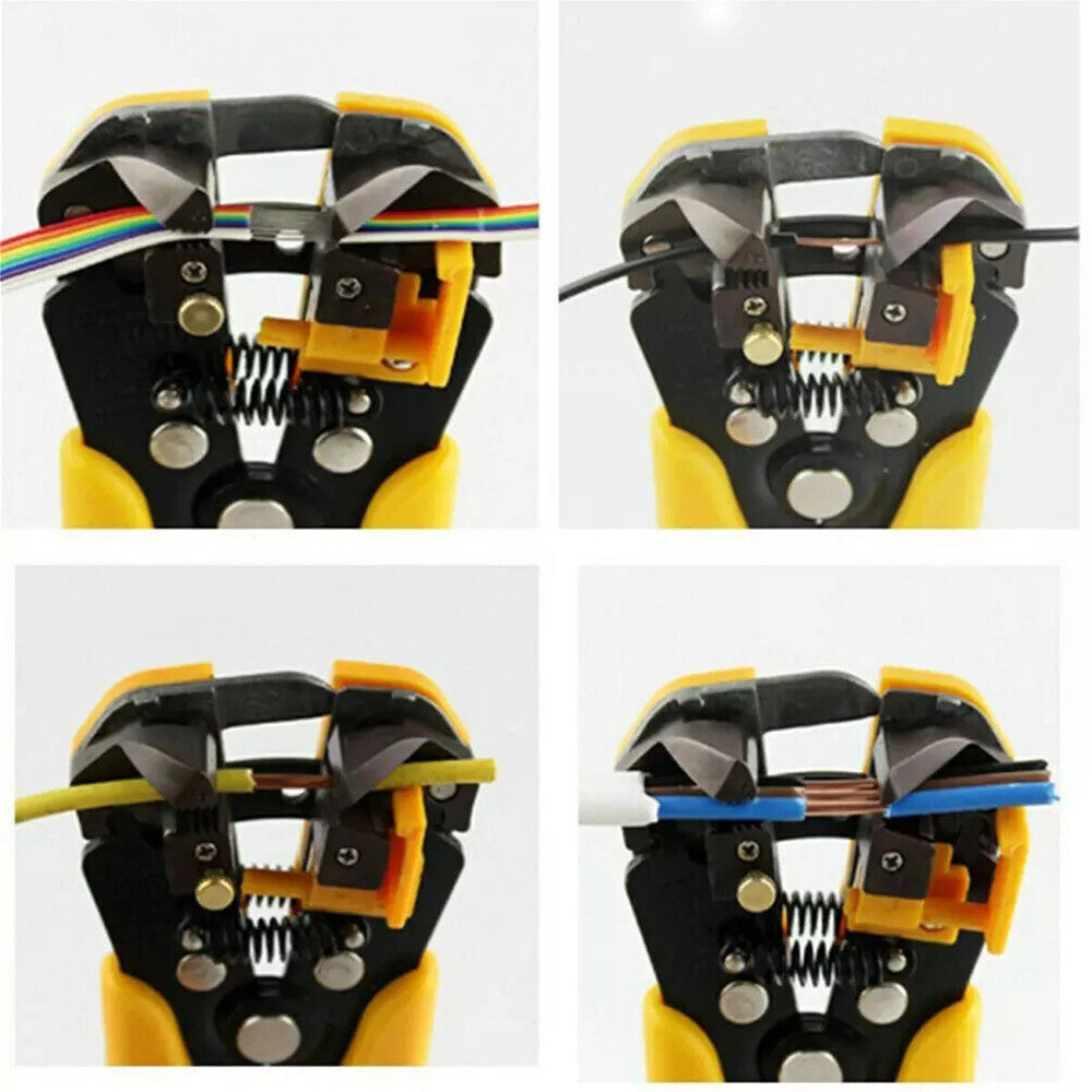 Ratcheting Crimping Tool Kit Cord End Terminals Wire Crimper Pliers 4Dies W/Case