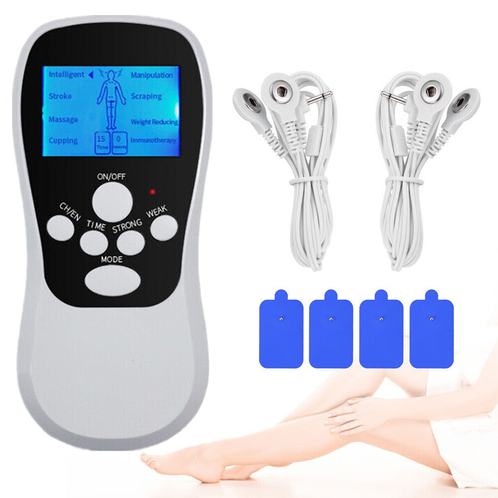 Unit Machine Electric Pulse Massager Muscle Stimulator Pain Relief Therapy Relax
