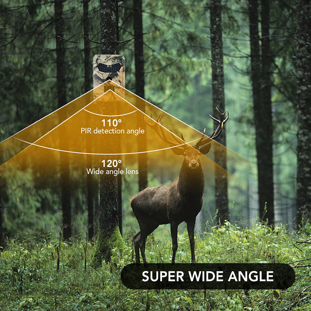 Trail Camera 1080P Hunting Outdoor Wildlife 12MP Scouting Cam Night Vision 2021