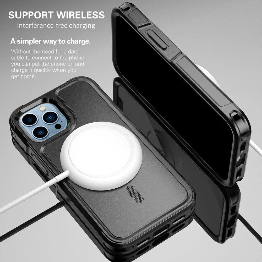 Heavy Duty Rugged Magsafe Shockproof Magnetic Case Cover Iphone 15 Pro Max 14 13