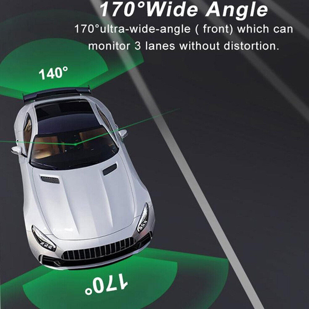 1080P HD Rearview Mirror Car DVR Dual Dash Cam Camera Front Rear Video Recorder