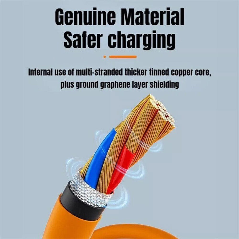 4-In-1 120W Super Fast Charging Cable Charger Data Cord Usb-C for Iphone Android