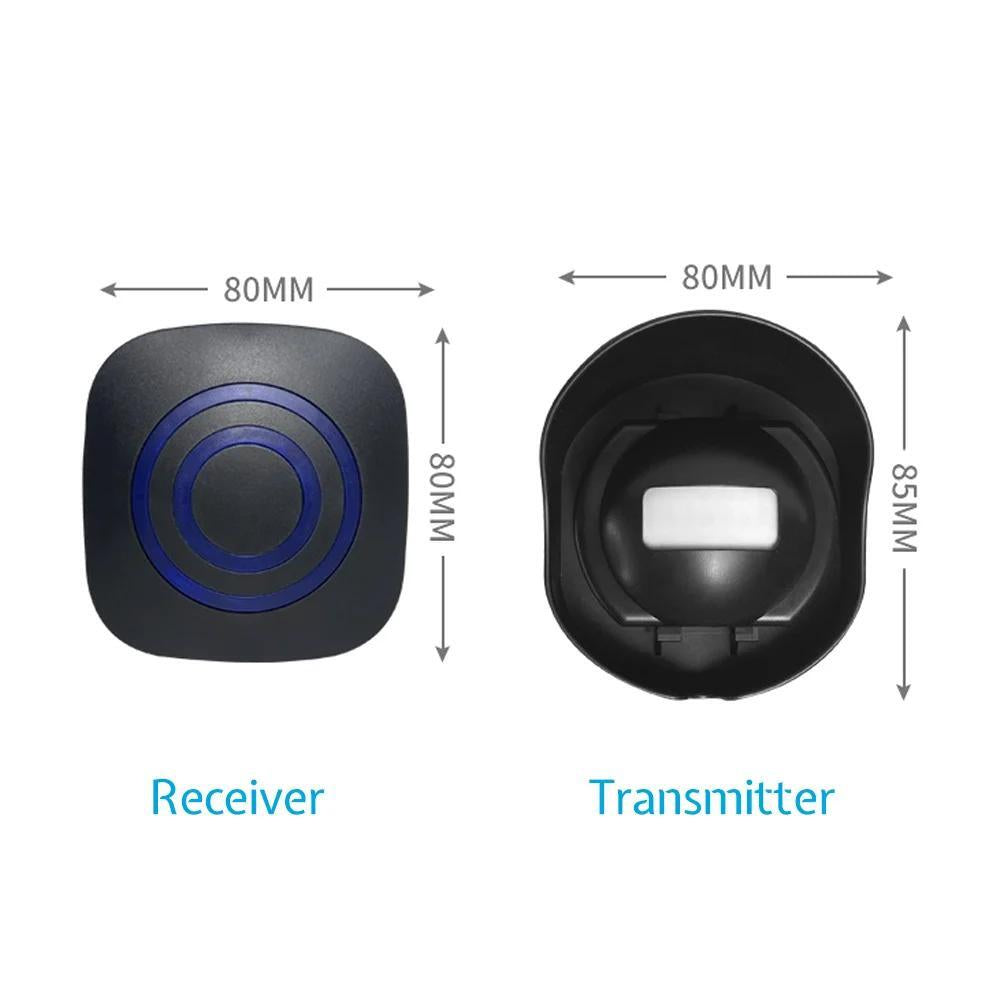 H2C8 Waterproof 656Ft Wireless Driveway Alarm Motion Sensor Alarm Indoor Outdoor