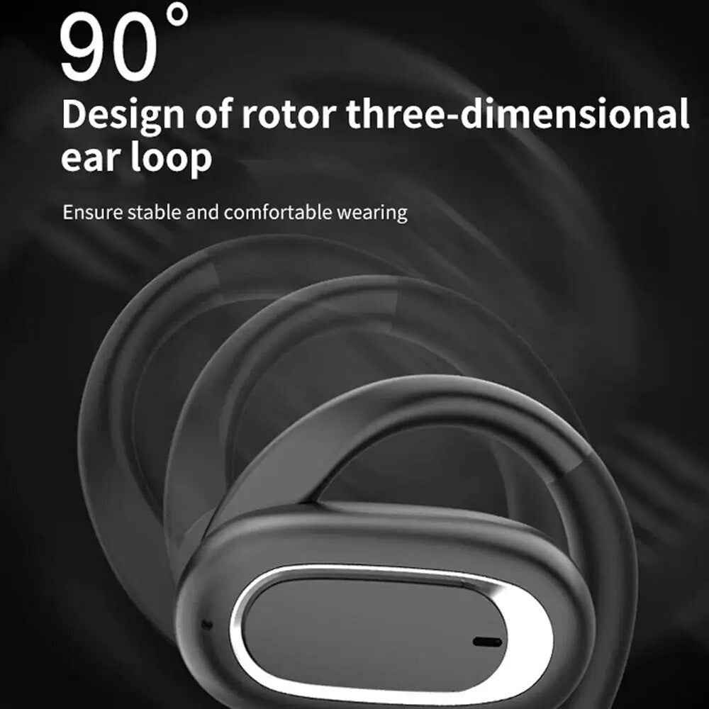 2024 Latest 5D Surround Sound Open Ear Bluetooth Headset Ear Canceling Earbuds