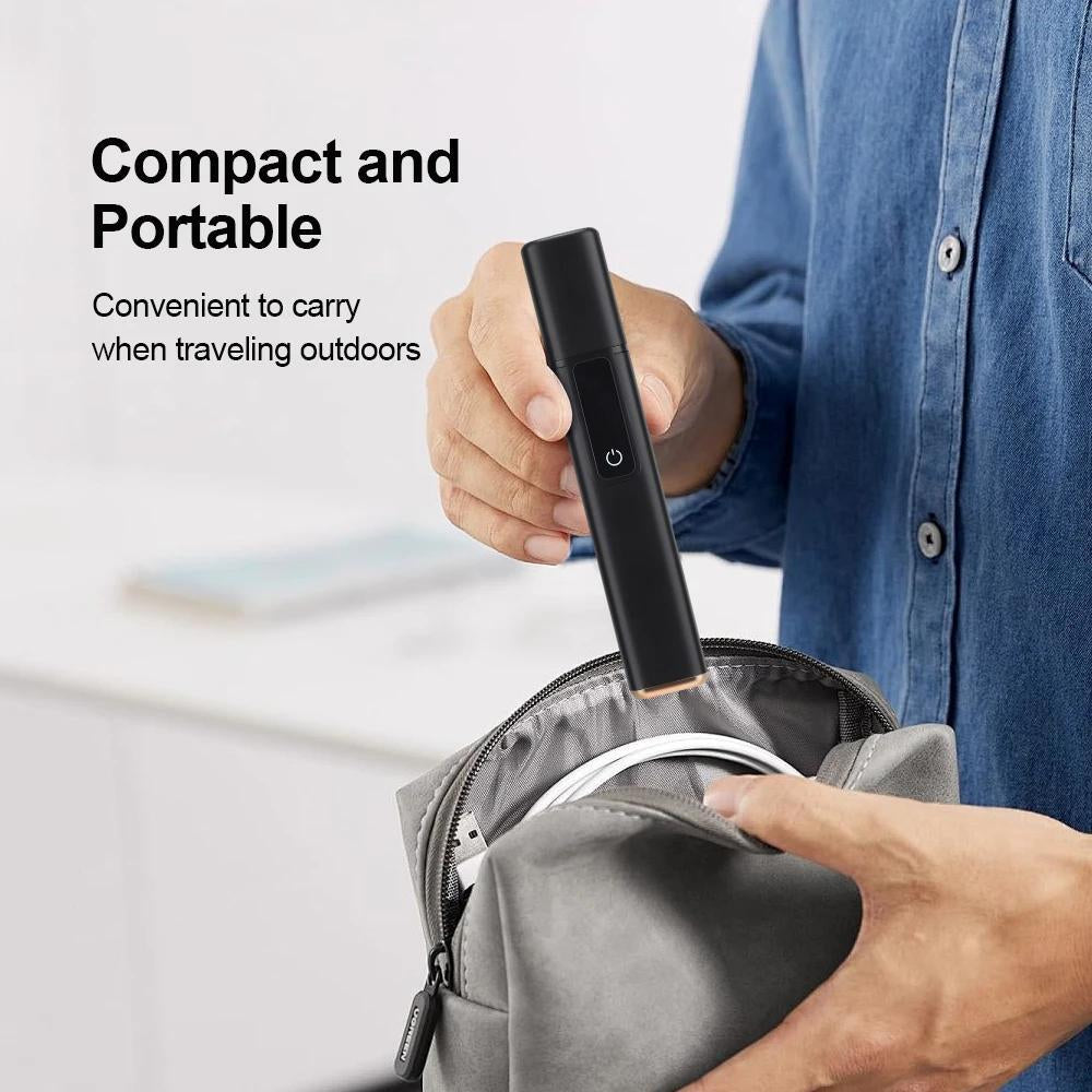 Nose Ear Hair Trimmer W/ LED Display USB Rechargeable Nose Trimmer Rechargeable