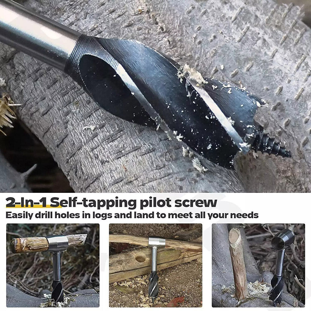 Auger Wrench Outdoor Hand Drill Survival Gear Tool Jungle Camping Bushcraft Kits