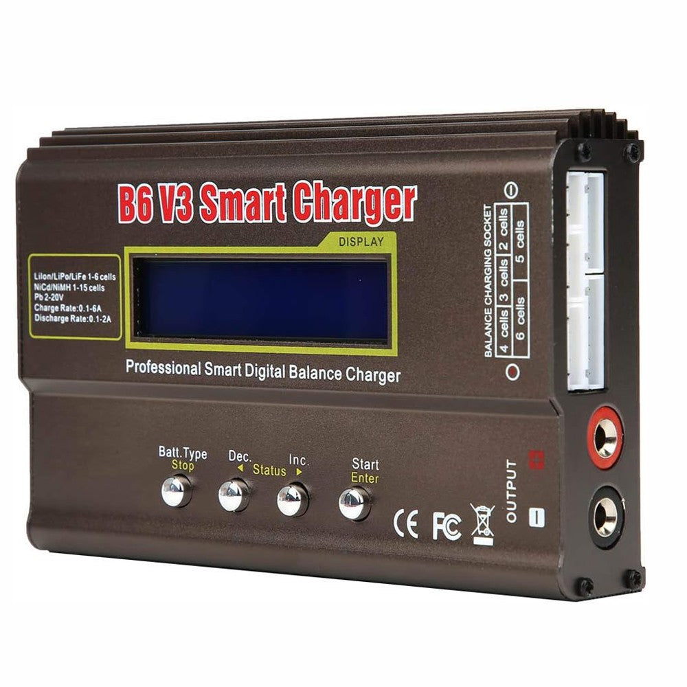 Smart Battery Balance Charger B6 V3 Lipo Discharger 80W 6A for RC Toys NIMH Lihv