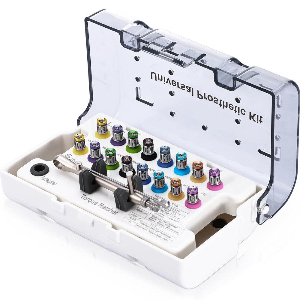 US Dental Universal Implant Prosthetic Kit Torque Wrench Screw Drivers Remover