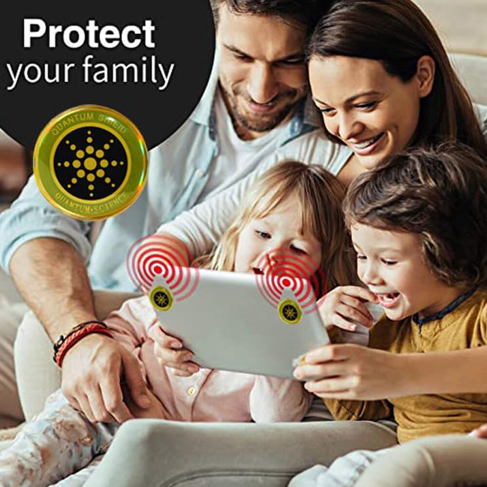 12PCS Radiation Protection Sticker Smartphone Tablet Laptop 5G Wi-Fi EF RF EMF
