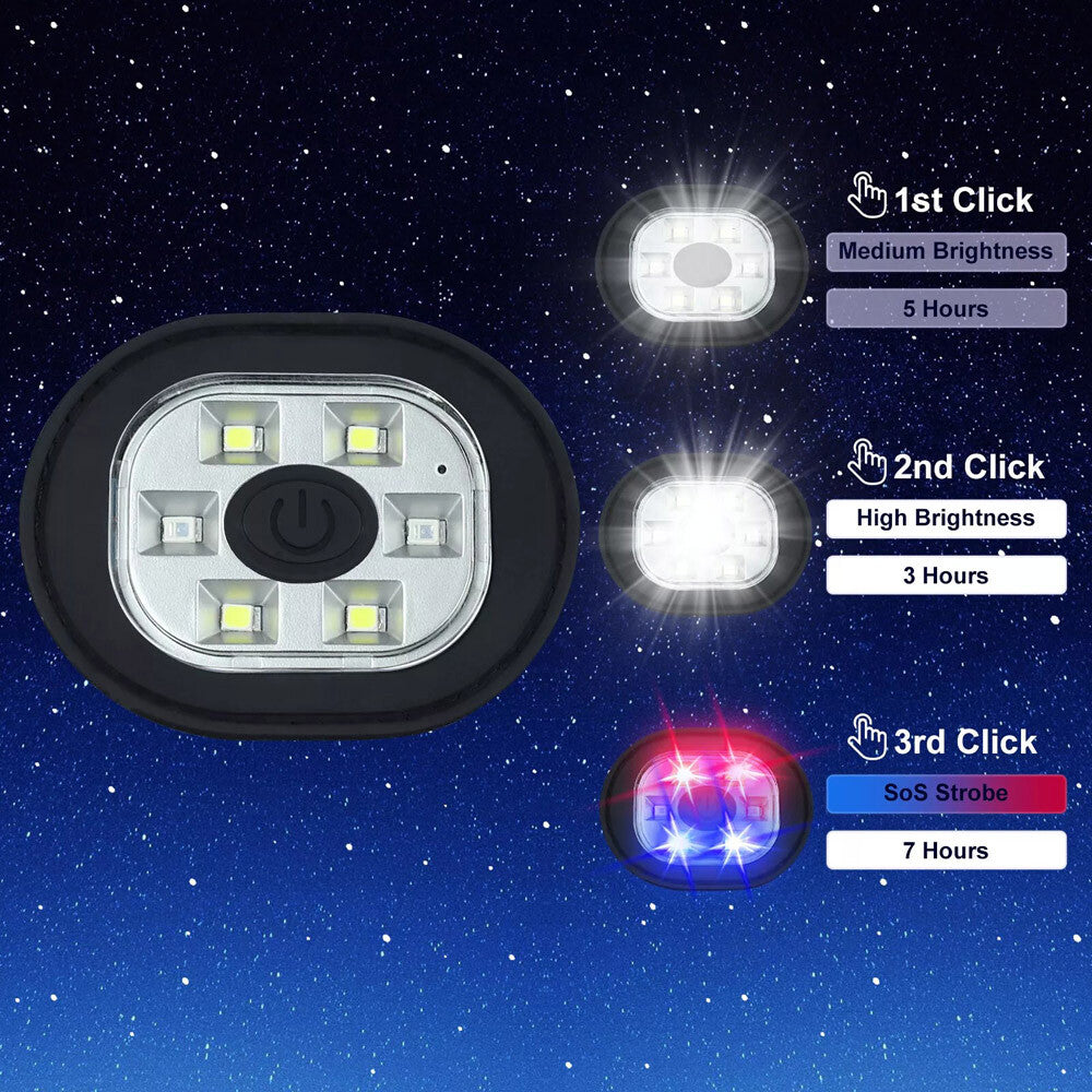 Bluetooth LED Beanie Hat with Music Speakers Mic Rechargeable Cap Head Lamp Gift