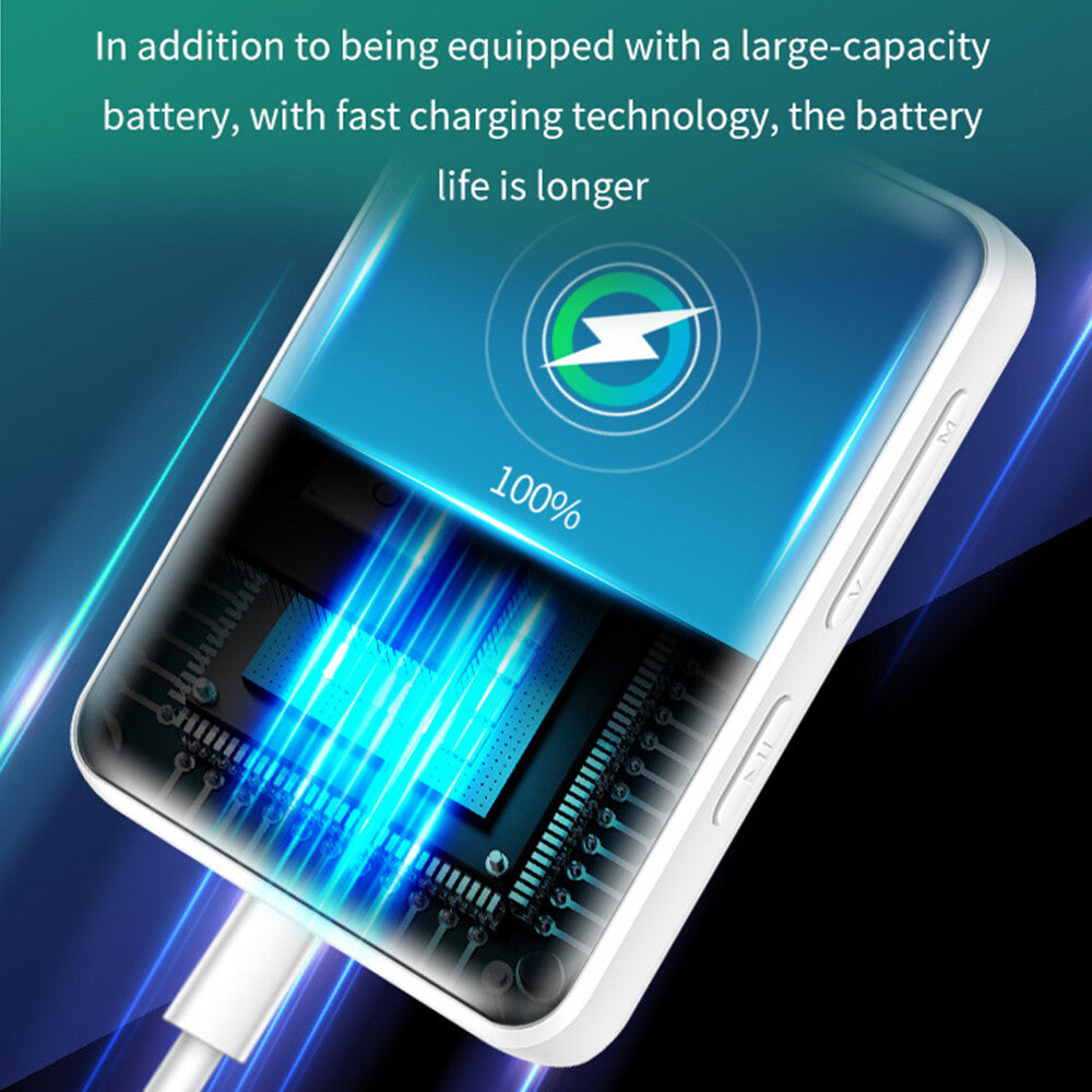 Support 128G 8G MP3 Player Bluetooth Hifi Lossless Sound Music Recorder FM Radio