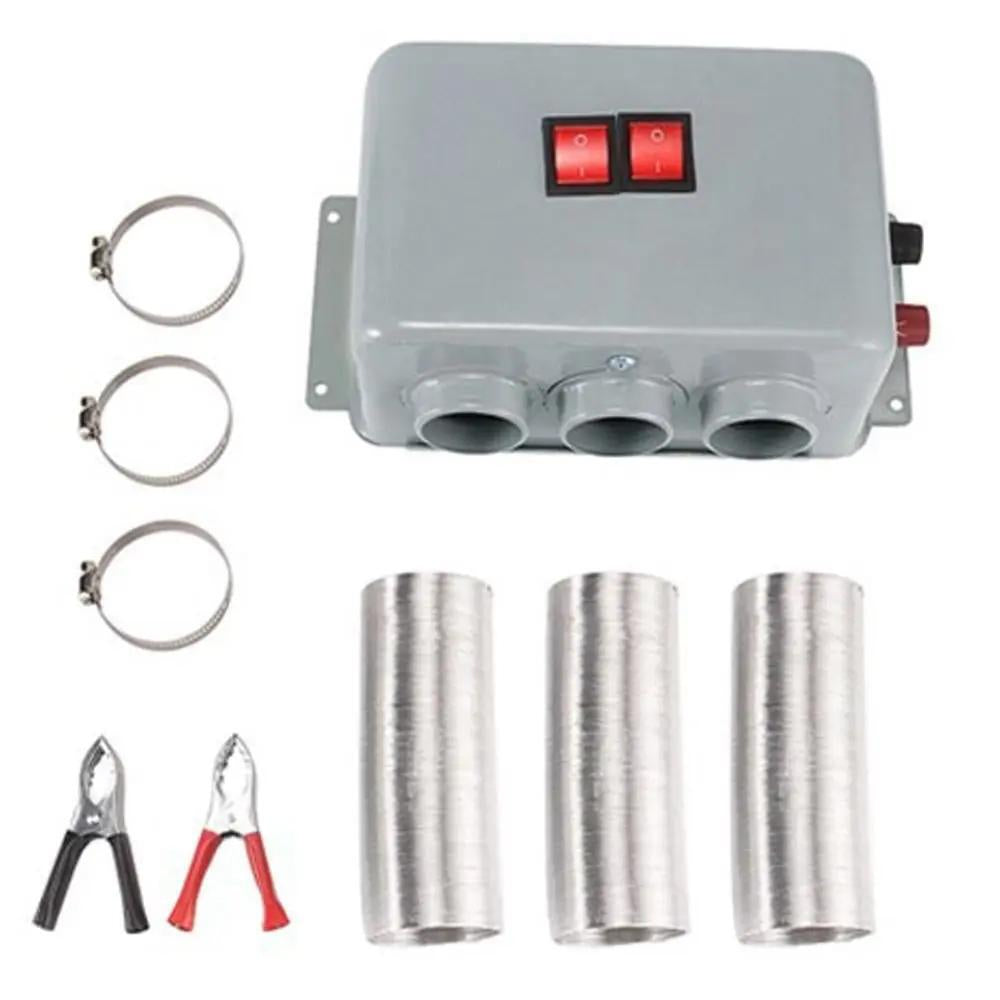 800W Electric Car Heater 3 Hole 12V DC Heating Fan Defogger Defroster Demister