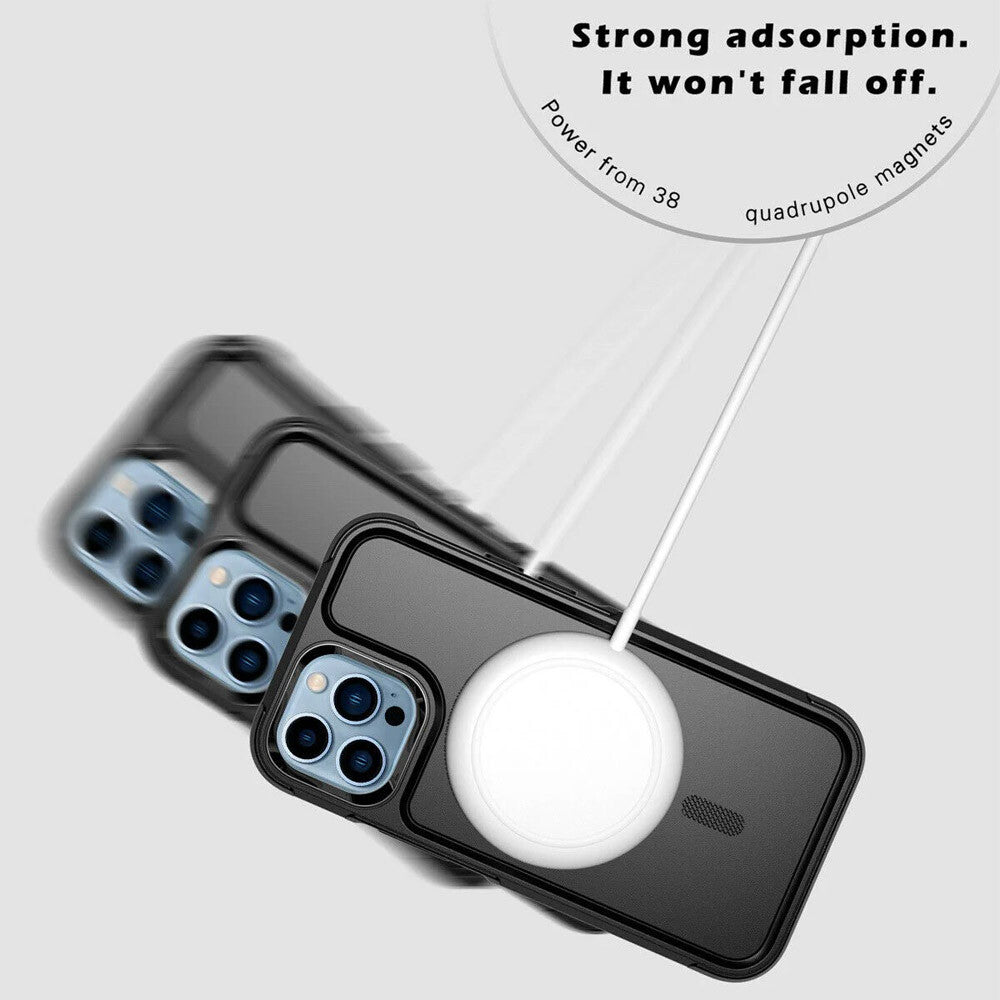 Heavy Duty Rugged Magsafe Shockproof Magnetic Case Cover Iphone 15 Pro Max 14 13