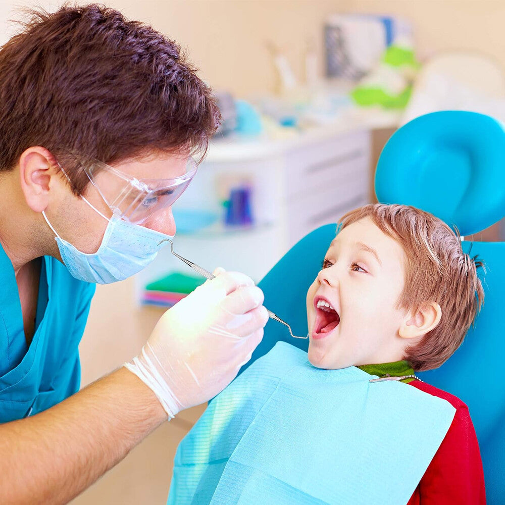 12PCS Dental Probe #5 Explorer Double Ended Denture German Grade Instruments US