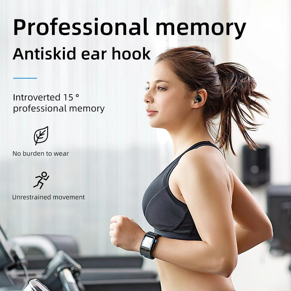 Ear Hook Headphones True Wireless Earbuds Bluetooth 5.3 Waterproof Earphones US